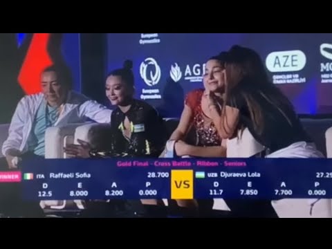 Sofia Raffaeli 🇮🇹 VS Lola Djuraeva 🇺🇿 - Cross Battles FINAL - Score Reaction - European Cup Baku