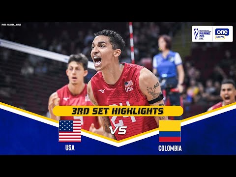 USA vs. COLOMBIA | SET 3 HIGHLIGHTS | 2025 FIVB VOLLEYBALL MEN’S WORLD CHAMPIONSHIP | SEPTEMBER 13