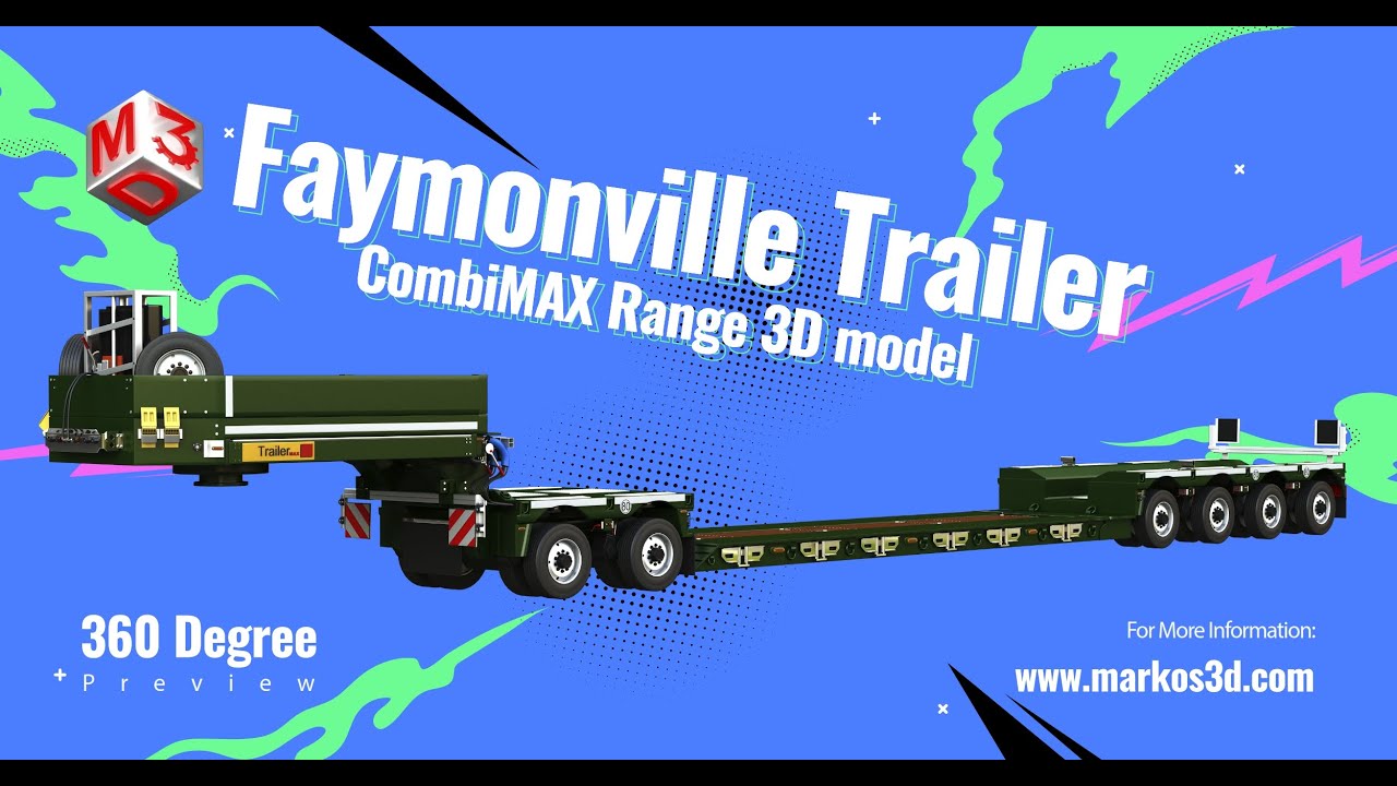 Rimorchio Faymonville - Gamma CombiMAX Modello 3D