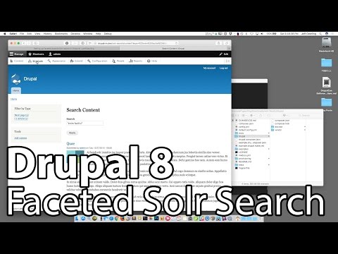 Faceted Apache Solr Search with Drupal 8