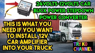 Truck stepdown power converter supply 24v to 12volts
