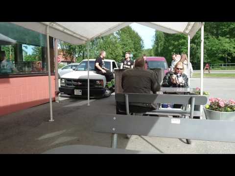 Sweden, Vegabaren, Korvburgare and coffee milkshake