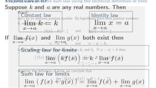 Limit laws, Part 1