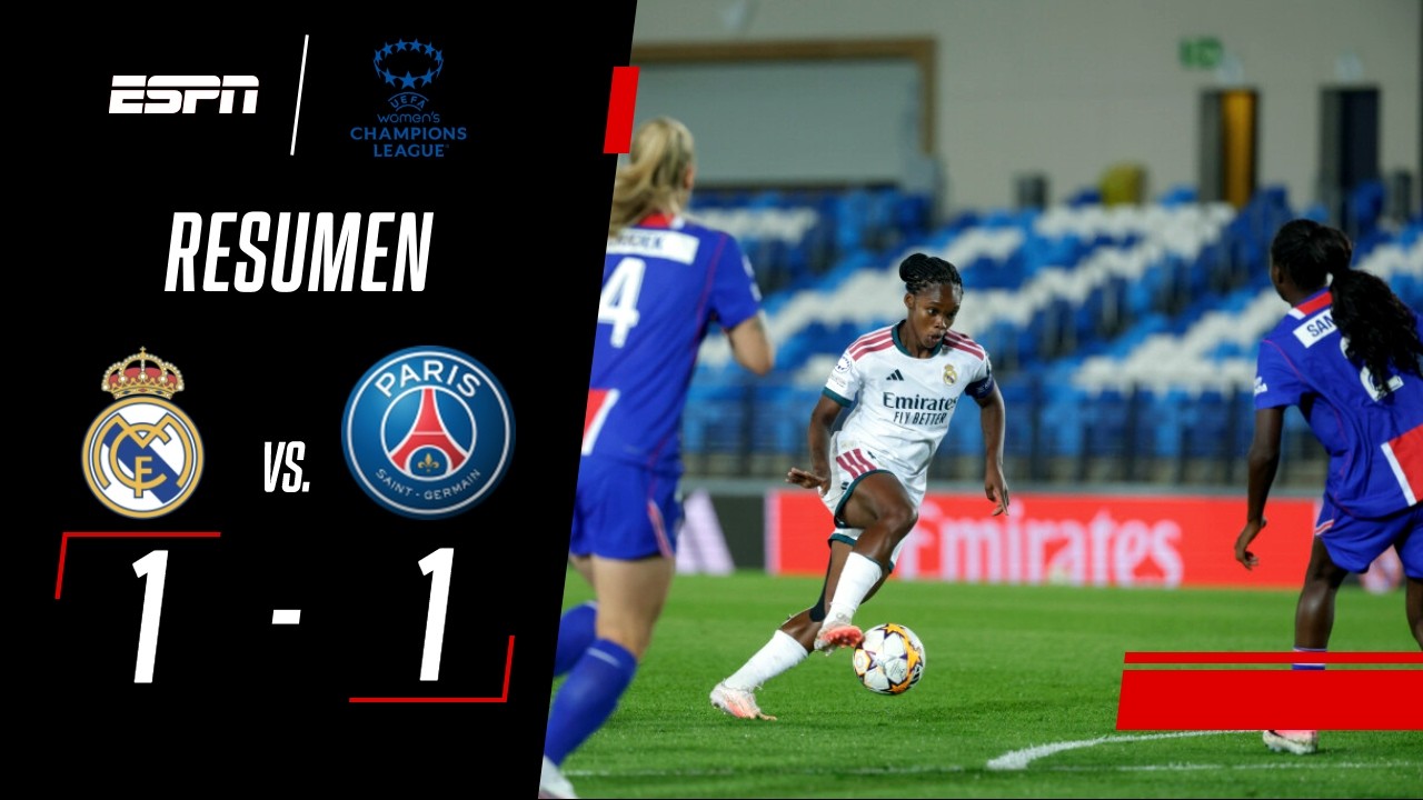 LINDA CAICEDO FUE FIGURA, PERO LAS MERENGUES NO PUDIERON EN EL DEBUT Real Madrid 1-1 PSG | RESUMEN