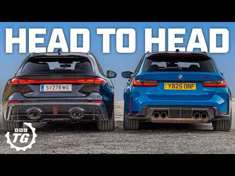 World Exclusive! New Audi RS5 Avant vs BMW M3 Touring | 4K