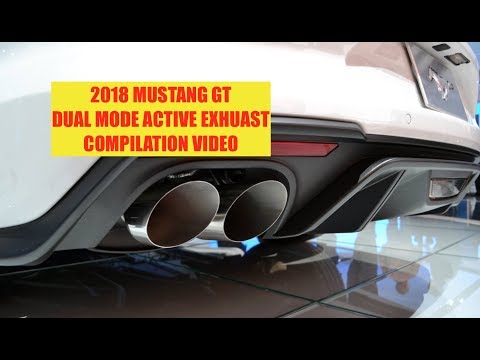 2018 Mustang GT Dual Mode Active Exhaust Sound Rev Compilation