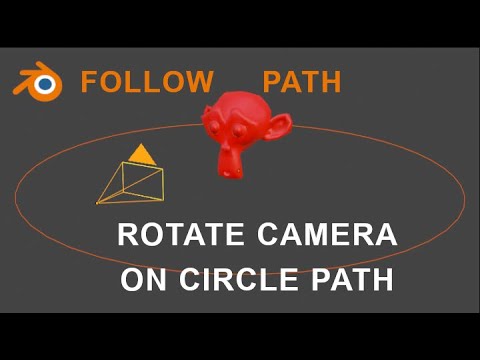 ROTATE CAMERA Tutorial on Circle Path in Blender