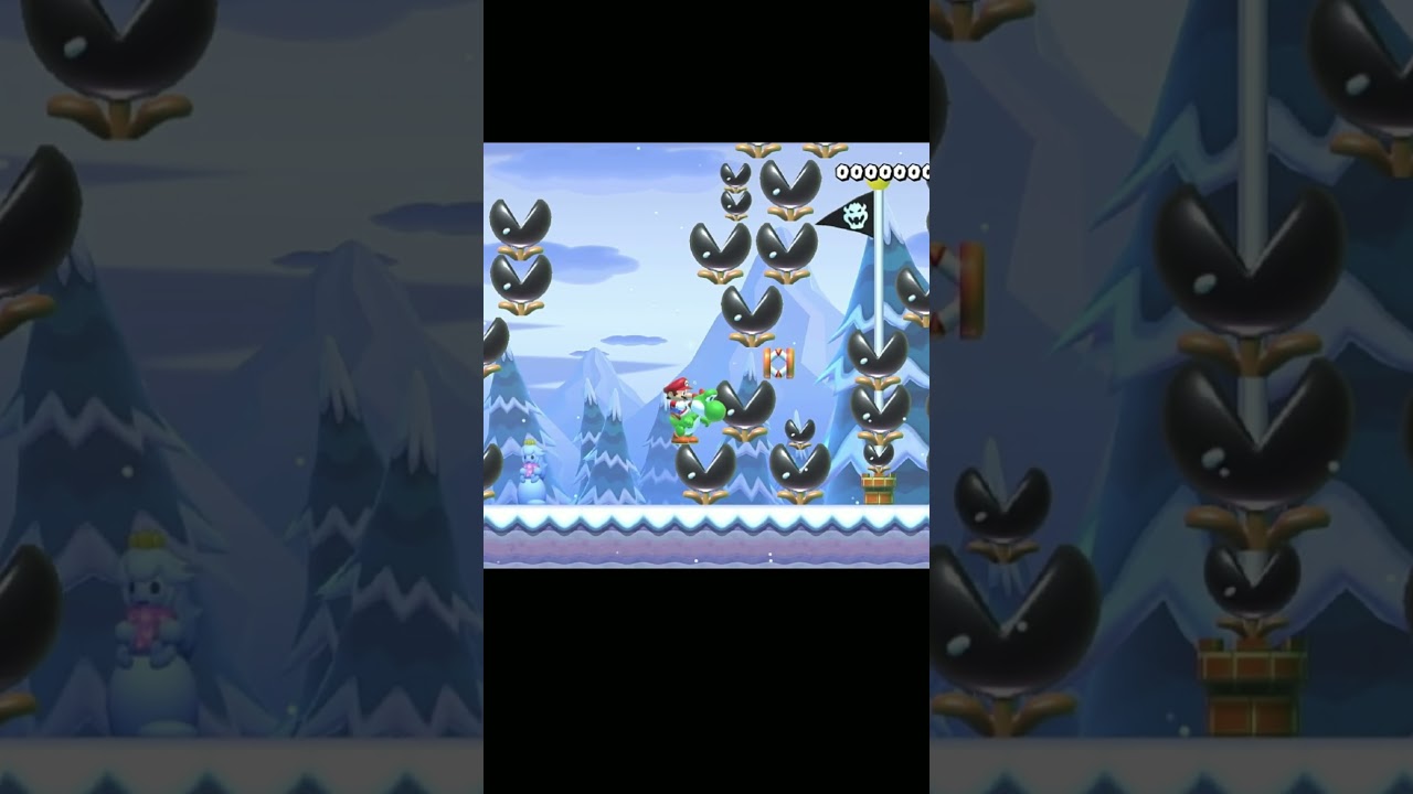 キレイな形をバネで崩しながら進むコースがおもしろいw【マリオメーカー2】#shorts