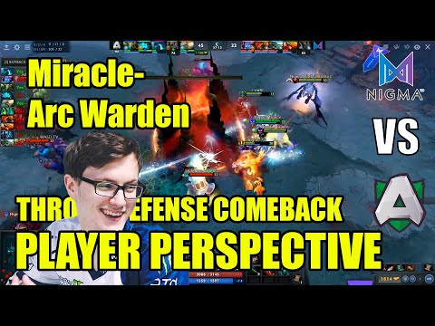 Miracle- [Arc Warden] - NIGMA VS ALLIANCE - OMEGA LEAGUE GAME 1 - THRONE DEFENSE COMEBACK