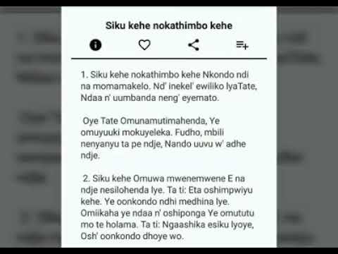 Siku kehe nokathimbo kehe