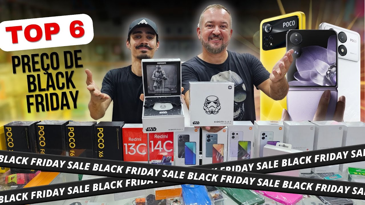 ESCOLHEMOS 6 CELULARES XIAOMI COM PREÇO DE BLACK FRIDAY.