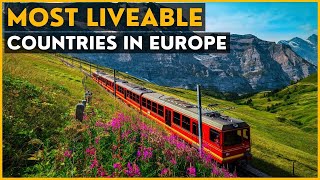Top 15 European countries with the highest quality of life (Most livea