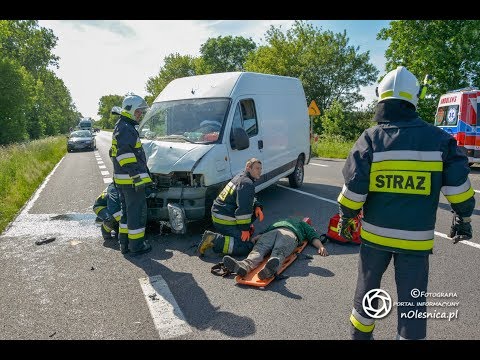 Wypadek koło Cieśli