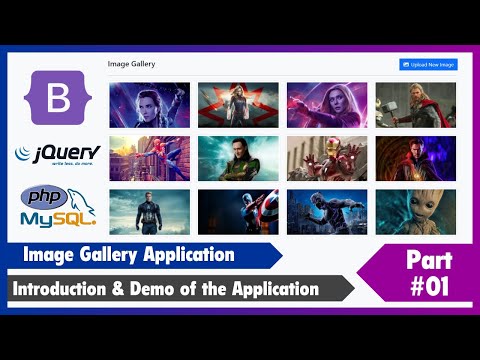 #01 Image Gallery Application Using Bootstrap 5, jQuery, PHP & MySQL