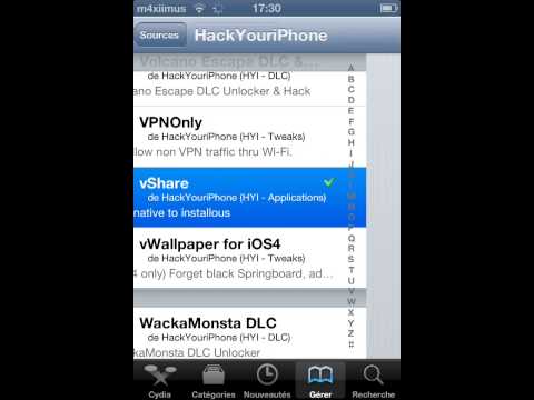 comment installer vshare sans cydia