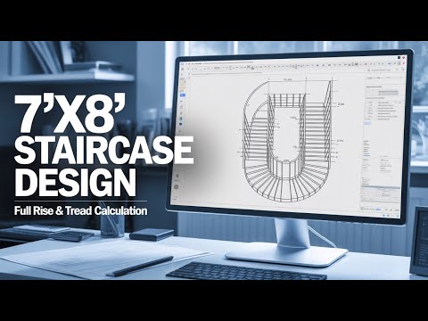 How to Calculate U-Shaped Staircase (7'x8') Like a Pro | Full Rise & Tread Calculation Explained