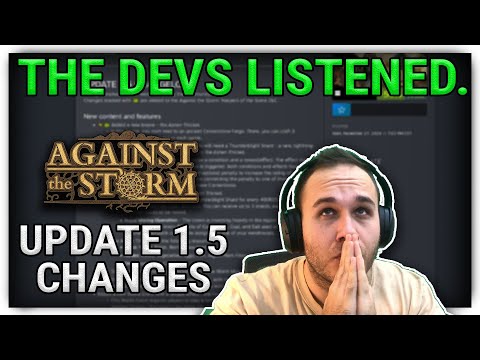 Against The Storm Update 1.5 Patch Notes, Balance Changes - YouTube