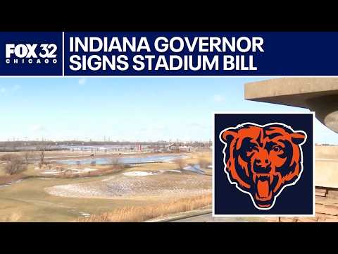 Gov. Braun signs bill into law supporting potential Bears stadium in northwest Indiana