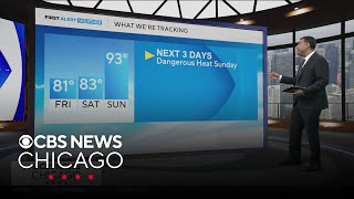 Chicago Weather: Partly cloudy, cool