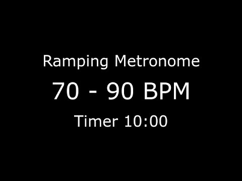 Ramping Metronome 70bpm to 90bpm (see description for more)