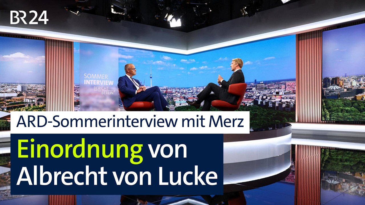 ARD-Sommerinterview mit Merz: Einordnung von Albrecht von Lucke | BR24