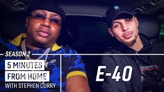 E-40 Teaches Stephen Curry New Bay Area Slang | 5 Minutes from Home