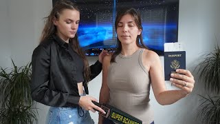 ASMR TSA Pat Down Security Check 🔍 Foot Spa Treatment, Head to Toe Exam & Back Assessment to RELAX