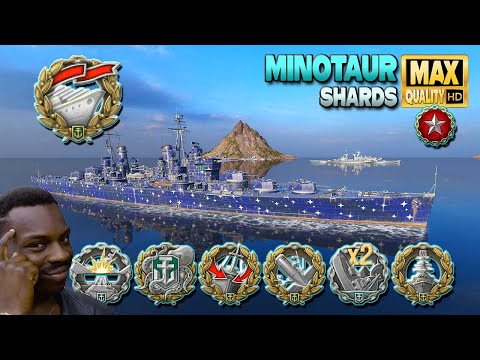 Cruiser Minotaur: Outstanding Solo Warrior in Ranked battle - World of Warships