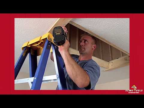 Werner Aluminum Attic Ladder Install