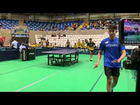 M. Cabrido Vs Alvin Sevilla: 1st set: UAAP SEASON 85 table tennis finals