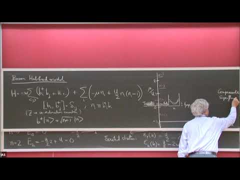 The Quantum Phases of Matter III - Superfluid-Insulator transition of bosons - Subir Sachdev