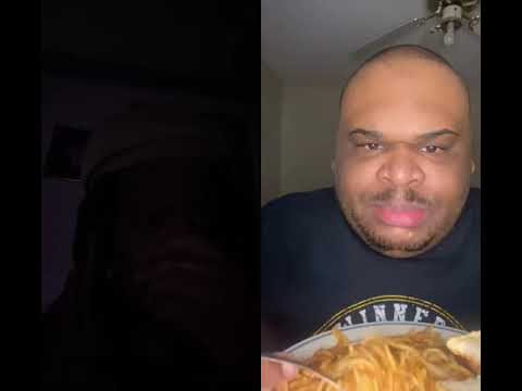 Man eat leftover spaghetti in 20 bites