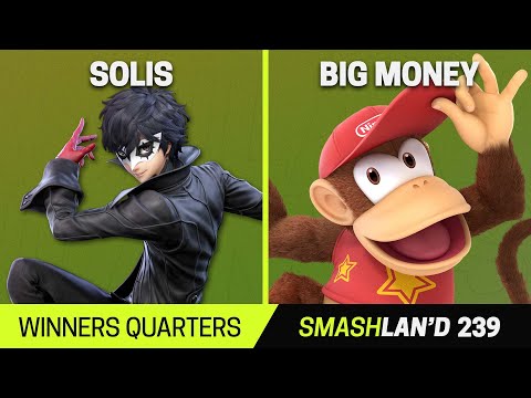 SmashLAN'd 239 Winners Quarters - Solis (Joker) vs Big Money (Diddy Kong) - SSBU Tournament