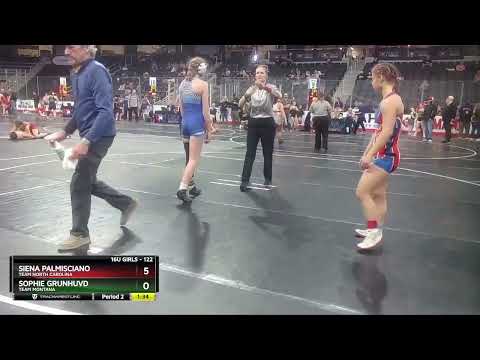 122 Lbs Cons. Round 2 - Siena Palmisciano, Team North Carolina Vs Sophie Grunhuvd, Team Montana 5f