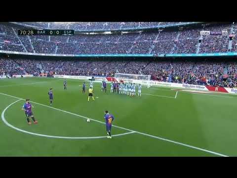 Messi Panenka Freekick vs Espanyol HD