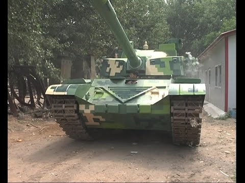 Man builds 20-tonne tank as children's teaching aid