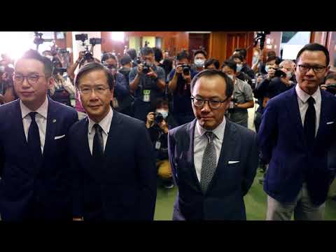Hong Kong's pro-democracy lawmakers resign en masse