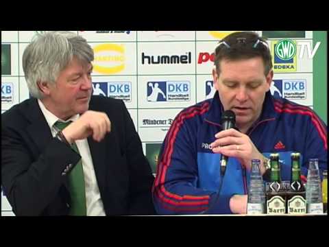 24.02.2013 GWD Minden - THW Kiel // Pressekonferenz