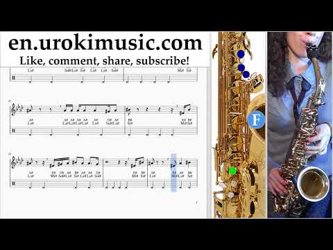 How to Play Saxophone (Tenor) Janet Jackson x Daddy Yankee - Made For Now Tabs um-ih352