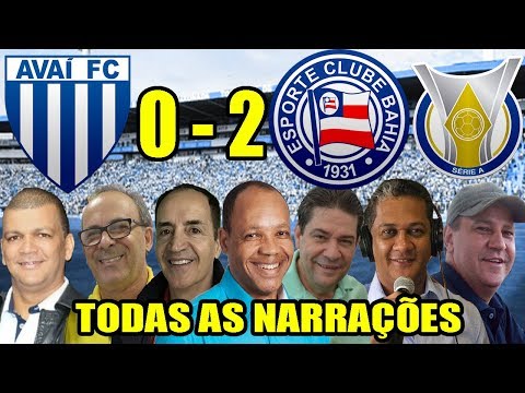 Todas as narrações - Avaí 0 x 2 Bahia | Brasileirão 2019