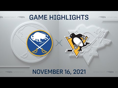 NHL Highlights | Sabres vs. Penguins - Nov. 16, 2021