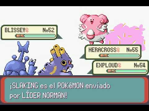 Pokemon esmeralda: Revancha contra líder de gimnasio Norman