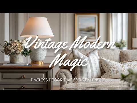 ✨ Vintage Modern Magic: Timeless Decor That Feels Expensive