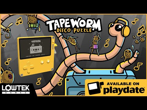 Tapeworm Disco Puzzle Out NOW on playdate