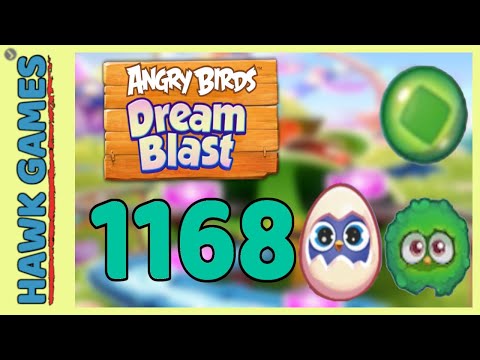 Angry Birds Dream Blast Level 1168 - Walkthrough, No Boosters