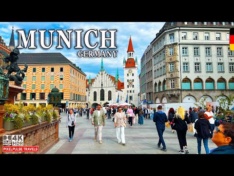 Munich, Germany | 4K Walk in Bavaria’s Most Beautiful City in Ultra HD