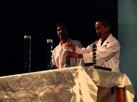 Chemistry Fun Experiment - burning gas sound as woofing Dog