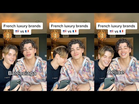 ENGLISH 🇺🇸 vs FRENCH 🇫🇷 *Luxury Brands* #shorts | Nicky and Pierre #NiPi