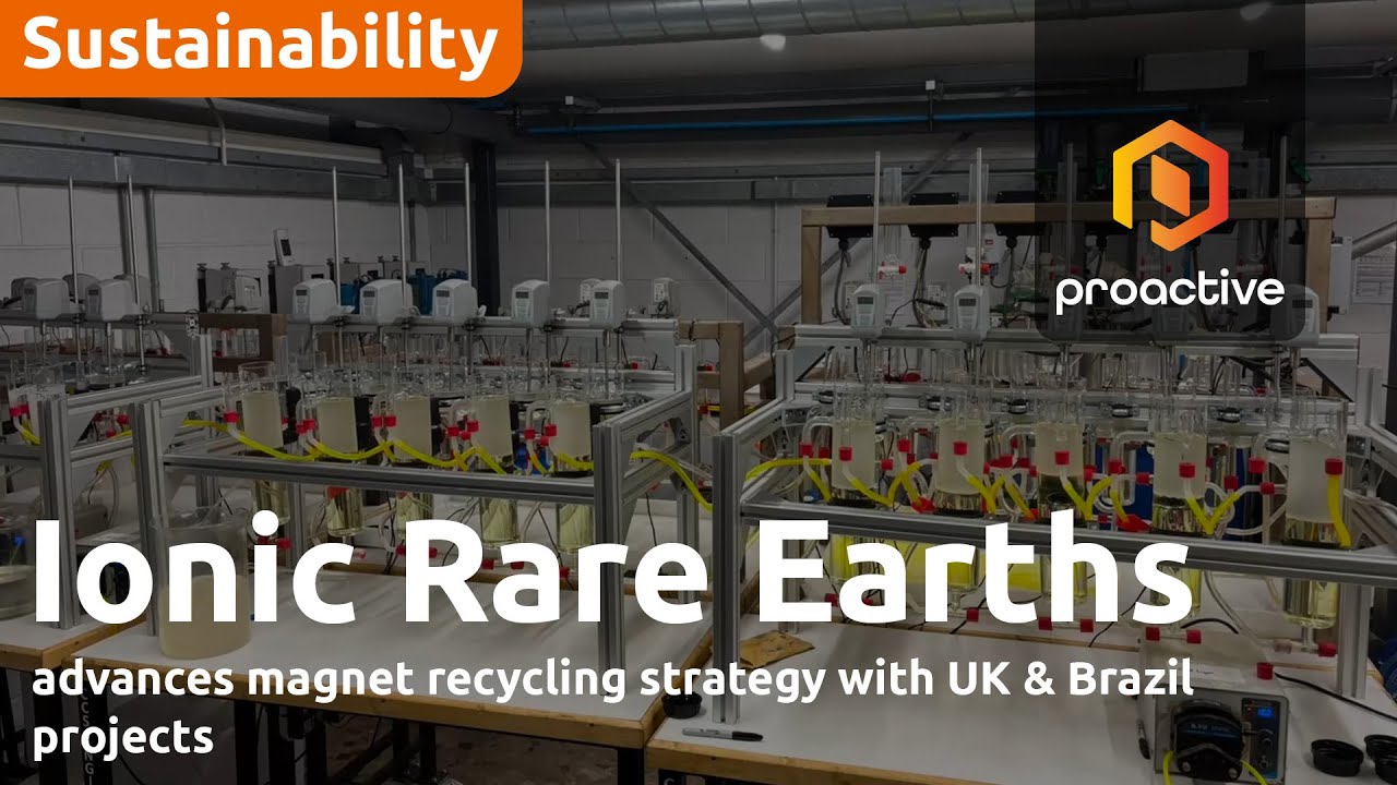 Ionic Rare Earths advances magnet recycling strategy with UK & Brazil projects