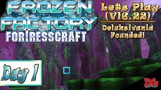 FortressCraft - Frozen Factory! ► Let's Play Episode 1 ► Deluksivania Founded! (1440p/60)
